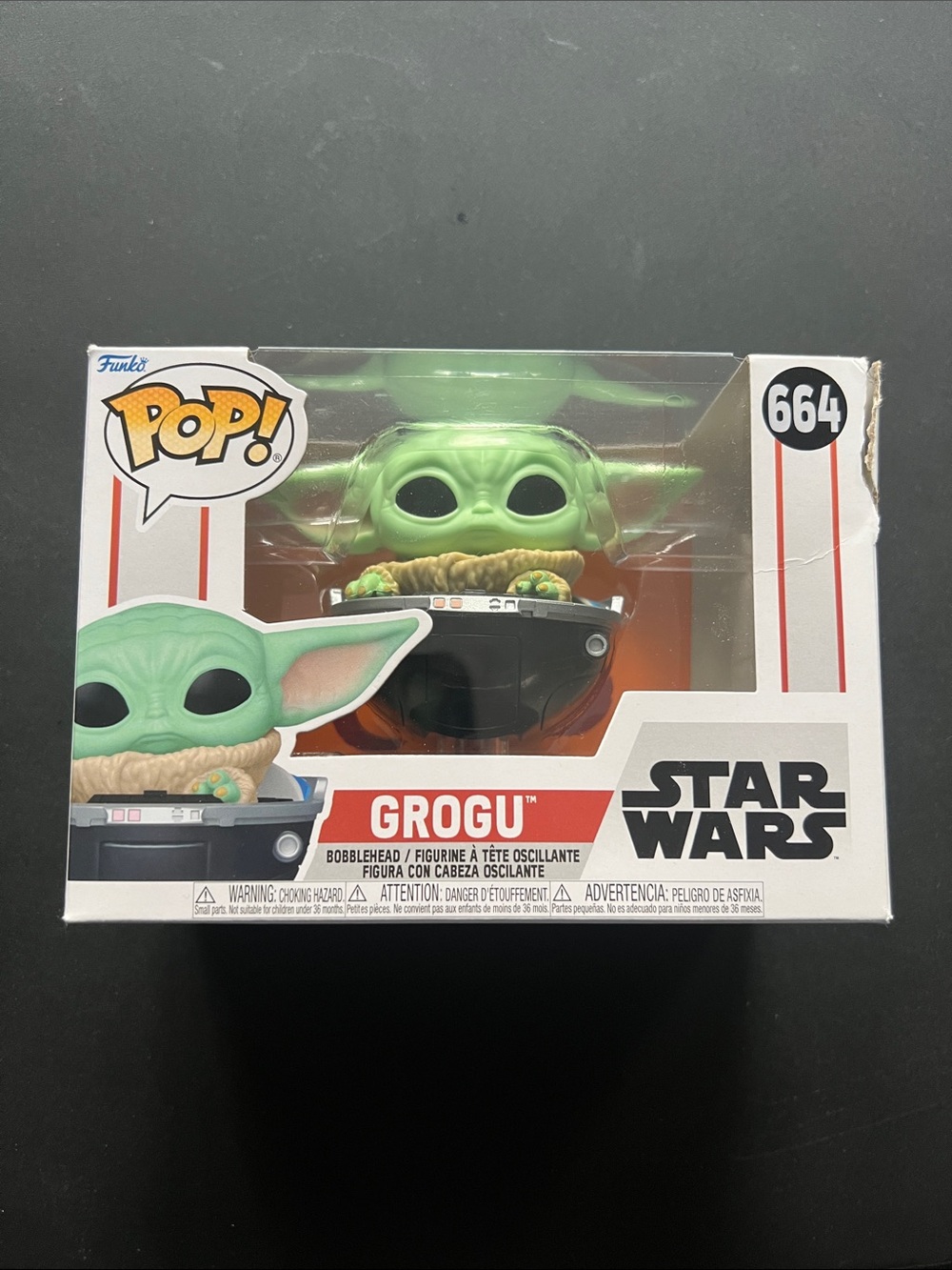 Funko Grogu Pop! Figure in Green and Tan - Star Wars #664